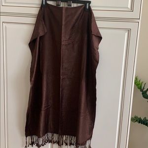 NWT brown paisley pashmina